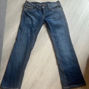 True Religion Dark Blue Boot Cut Jeans